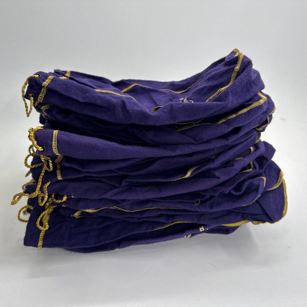 Crown Royal Bags Purple Lot of 22 Large 12 inch Size Drawstring Appear Unused - Picture 9 of 9